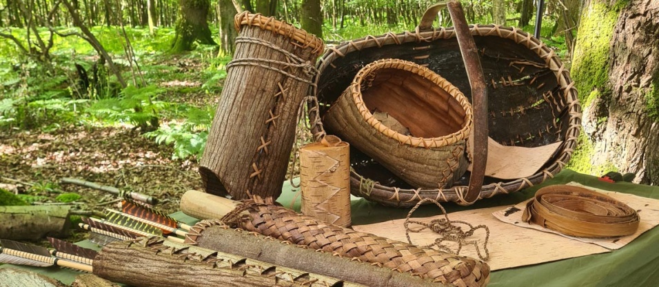 Foraged Containers - Tree Bark